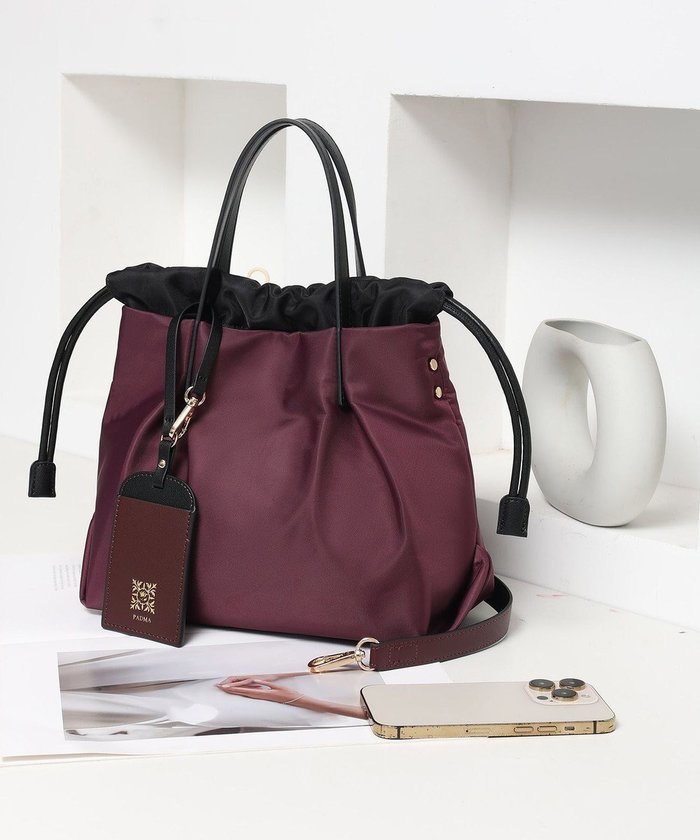 【スタイルコード/STYLE CODE】の【PADMA/パドマ】ナイロン×レザー 巾着 ショルダーバッグ 2WAY インテリア・キッズ・メンズ・レディースファッション・服の通販 founy(ファニー) https://founy.com/ ファッション Fashion レディースファッション Fashion for Women 巾着 Drawstring Bag, Kinchaku 軽量 Lightweight, Ultra Light スタイリッシュ Stylish, Fashionable フォルム Silhouette, Form 旅行 Travel エレガント 上品 Elegant |ID: prp329100004624962 ipo3291000000033221941