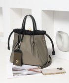【スタイルコード/STYLE CODE】の【PADMA/パドマ】ナイロン×レザー 巾着 ショルダーバッグ 2WAY カーキ|ID: prp329100004624962 ipo3291000000033221951