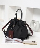 【スタイルコード/STYLE CODE】の【PADMA/パドマ】ナイロン×レザー 巾着 ショルダーバッグ 2WAY ブラック|ID: prp329100004624962 ipo3291000000033221955
