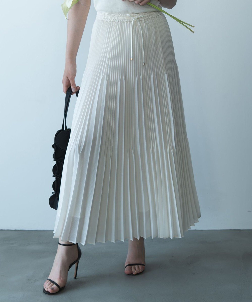 【自由区/JIYU-KU】の【カトリエムブーケ】Plis aleatoires シアープリーツスカート インテリア・キッズ・メンズ・レディースファッション・服の通販 founy(ファニー) 　ファッション　Fashion　レディースファッション　Fashion for Women　スカート　Skirts　プリーツスカート / 上品フェミニンスタイル　Pleated Skirts　プリーツ　Pleats, Pleated　ミックス　Mix, Mixed Style　モダン　Modern, Contemporary　A/W・秋冬　Autumn/Winter　エレガント 上品　Elegant　オフ|ID: prp329100004624972 ipo3291000000033716302