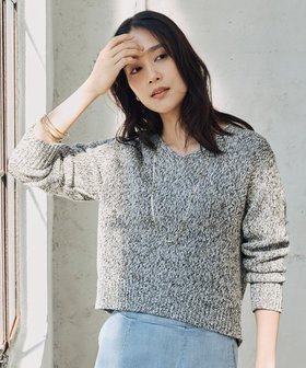 【自由区/JIYU-KU】 【洗える】カラーミックスリネン ニット人気、トレンドファッション・服の通販 founy(ファニー) ファッション Fashion レディースファッション Fashion for Women トップス・カットソー Cut & Sew Tops ニット Knit Tops & Sweaters セーター Sweater, Knitwear ミックス Mix, Mixed Style リネン Linen, Linen Fabric エレガント 上品 Elegant 夏 Summer 春 Spring S/S・春夏 SS, Spring/Summer, Warm Season 洗える Machine Washable |ID:prp329100004624984