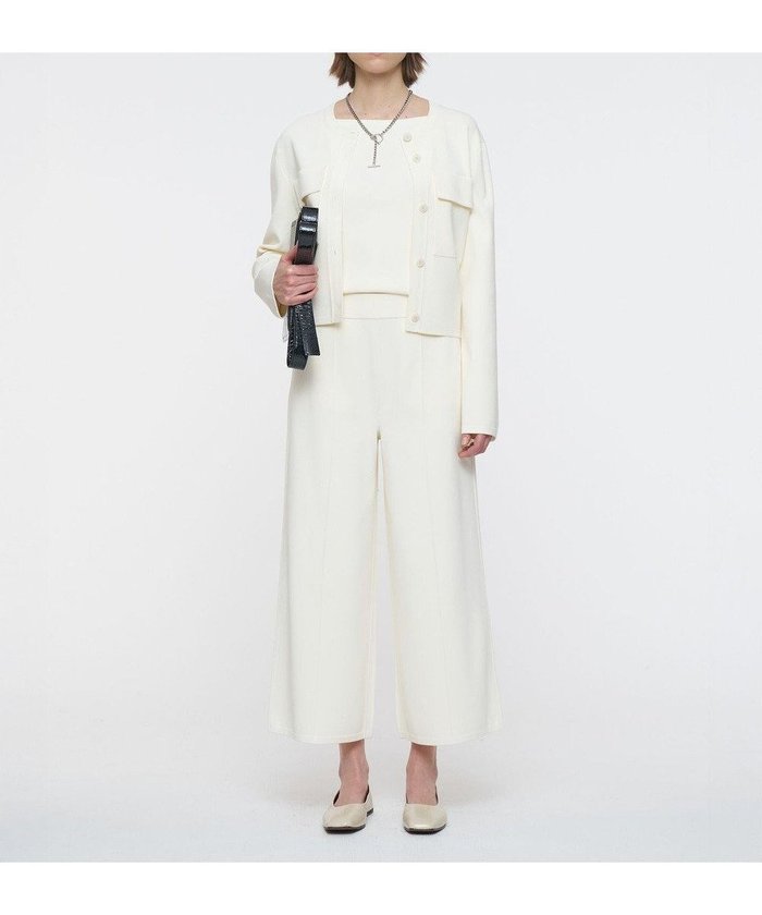 【ジョゼフ/JOSEPH】のフルニードルビスコース トラウザーズ インテリア・キッズ・メンズ・レディースファッション・服の通販 founy(ファニー) https://founy.com/ ファッション Fashion レディースファッション Fashion for Women パンツ Pants & Trousers 新作・新入荷 New Arrivals / New In エレガント 上品 Elegant クロップド Cropped, Short Length チューブ Tube, Tube Top ワイド Wide, Wide Fit ワーク Workwear, Utility Style A/W・秋冬 Autumn/Winter |ID: prp329100004625006 ipo3291000000033222597