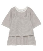 【アメリカンホリック/AMERICAN HOLIC】の【2点セット】キャミレイヤードTシャツ Brown|ID: prp329100004625062 ipo3291000000033223046