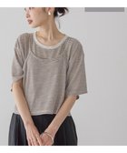 【アメリカンホリック/AMERICAN HOLIC】の【2点セット】キャミレイヤードTシャツ 人気、トレンドファッション・服の通販 founy(ファニー) ファッション Fashion レディースファッション Fashion for Women トップス・カットソー Cut & Sew Tops キャミソール&ノースリーブ Camisoles & Sleeveless Tops シャツ・ブラウス・オフィスカジュアル Elegant Blouses & Button-Ups ロングTシャツ・Tシャツ Longline T-Shirts & Tees カットソー・ベーシックTシャツ Cut-and-Sewn Tops / Stretch Tees & Basics おすすめ Recommended / Our Picks カットソー Cut and Sewn Top トレンド Trend, Trending Now ボーダー Border, Stripe ポケット Pocket, Pocket Detail 夏 Summer 春 Spring S/S・春夏 SS, Spring/Summer, Warm Season thumbnail Brown|ID: prp329100004625062 ipo3291000000033325644