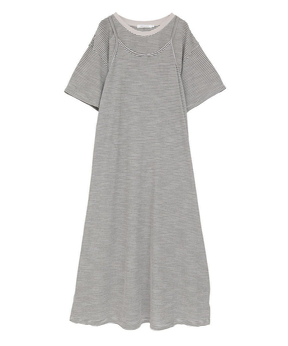 【アメリカンホリック/AMERICAN HOLIC】の【2点セット】レイヤードボーダーTワンピース 人気、トレンドファッション・服の通販 founy(ファニー) 　ファッション　Fashion　レディースファッション　Fashion for Women　ワンピース　Dresses　新作・新入荷　New Arrivals / New In　おすすめ　Recommended / Our Picks　キャミソール　Camisole, Spaghetti Strap Top　デニム　Denim, Jeans Material　ボーダー　Border, Stripe　ポケット　Pocket, Pocket Detail　夏　Summer　春　Spring　S/S・春夏　SS, Spring/Summer, Warm Season　 other-1|ID: prp329100004625063 ipo3291000000033223057