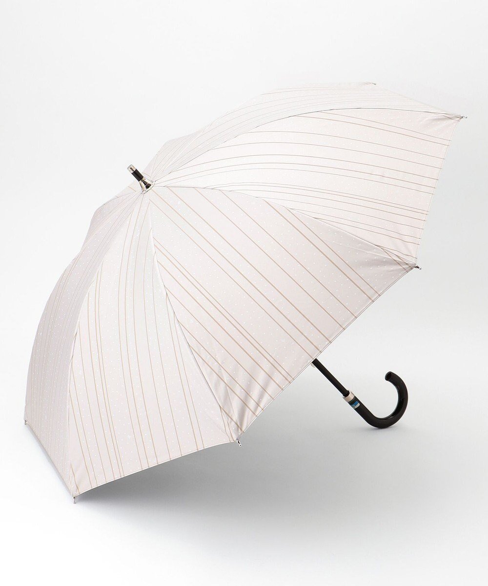 【ムーンバット/MOONBAT】の【ランバン オン ブルー(LANVIN en Bleu)】晴雨兼用日傘 ドットストライプ インテリア・キッズ・メンズ・レディースファッション・服の通販 founy(ファニー) 　ファッション　Fashion　レディースファッション　Fashion for Women　レイングッズ・傘・晴雨兼用傘　Umbrellas & Rain Gear　おすすめ　Recommended / Our Picks　ストライプ　Stripe, Striped Pattern　ドット　Polka Dot, Dot Pattern　ミックス　Mix, Mixed Style　傘　Umbrella, Parasol　日傘　Parasol, UV Umbrella　キャメル|ID: prp329100004625149 ipo3291000000033224861