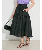 【グリーンパークス/Green Parks】のジャガードボリュームスカート Black|ID: prp329100004625186 ipo3291000000033683717