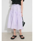 【グリーンパークス/Green Parks】のジャガードボリュームスカート Purple|ID: prp329100004625186 ipo3291000000033683718