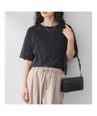 【アースミュージックアンドエコロジー/earth music&ecology】のキラキララインストーンプルオーバー 人気、トレンドファッション・服の通販 founy(ファニー) ファッション Fashion レディースファッション Fashion for Women トップス・カットソー Cut & Sew Tops シャツ・ブラウス・オフィスカジュアル Elegant Blouses & Button-Ups ロングTシャツ・Tシャツ Longline T-Shirts & Tees カジュアルプルオーバー・ニットトップス Pullovers & Knit Tops / Casual Pullovers カットソー・ベーシックTシャツ Cut-and-Sewn Tops / Stretch Tees & Basics カットソー Cut and Sewn Top ストーン Stone, Gem-Like ポケット Pocket, Pocket Detail A/W・秋冬 Autumn/Winter thumbnail Black|ID: prp329100004625295 ipo3291000000033682984