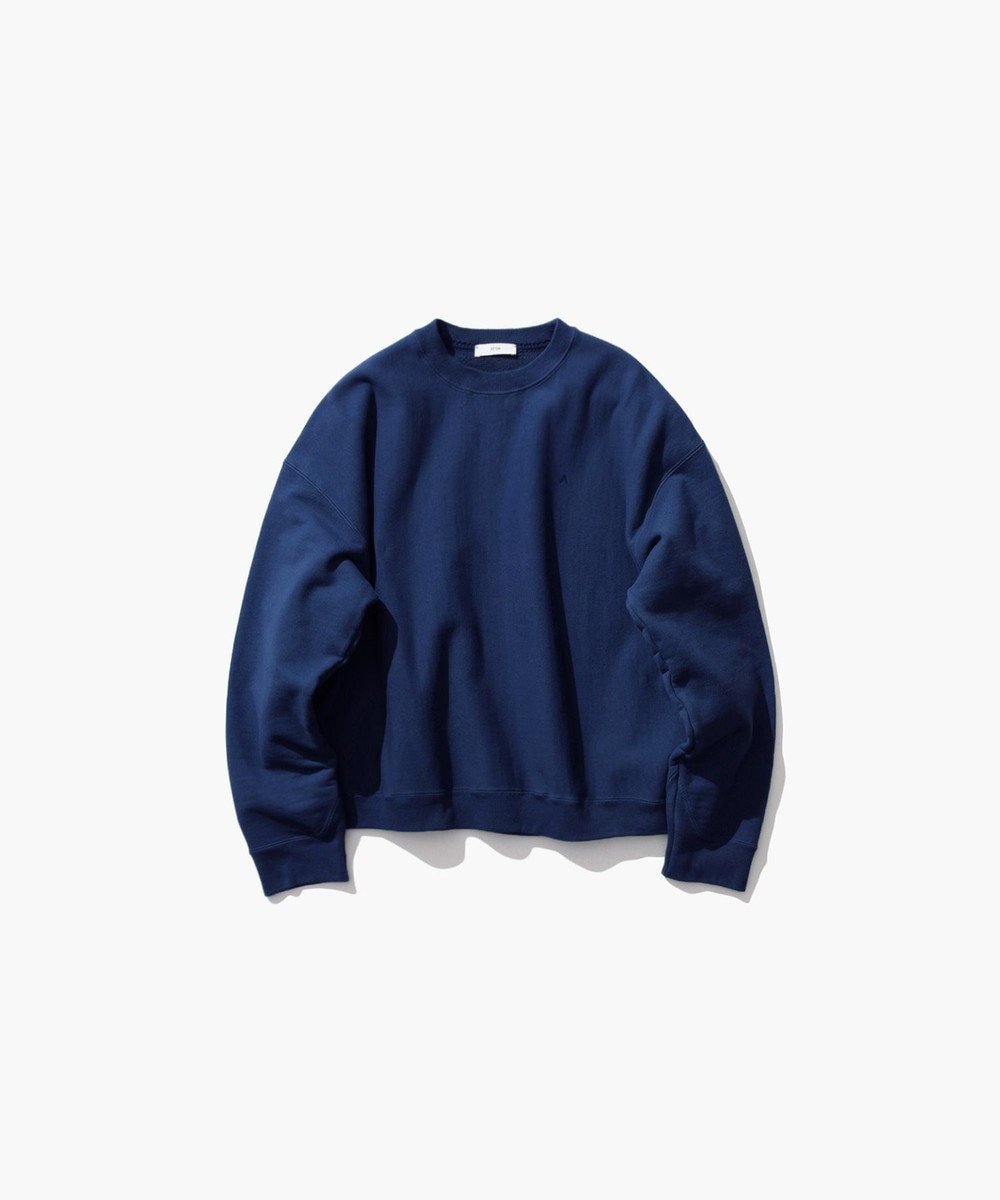 【エイトン/ATON】のNATURAL DYED URAKE オーバーサイズスウェットシャツ - UNISEX インテリア・キッズ・メンズ・レディースファッション・服の通販 founy(ファニー) 　ファッション　Fashion　レディースファッション　Fashion for Women　トップス・カットソー　Cut & Sew Tops　シャツ・ブラウス・オフィスカジュアル　Elegant Blouses & Button-Ups　レディースパーカー・カジュアルフーディー　Casual Hoodies & Sweatshirts　スウェット・クルーネックトップス　Sweatshirts & Crewnecks / Relaxed Fit Sweat Tops　ヴィンテージ　Vintage Style　スウェット / スエット　Sweatshirt, Sweatwear　トライアングル　Triangle, Triangular Shape　トレーナー　Sweatshirt, Trainer　ユニセックス　Unisex, Genderless　A/W・秋冬　Autumn/Winter　S/S・春夏　SS, Spring/Summer, Warm Season　夏　Summer　BLUE|ID: prp329100004625320 ipo3291000000033385920