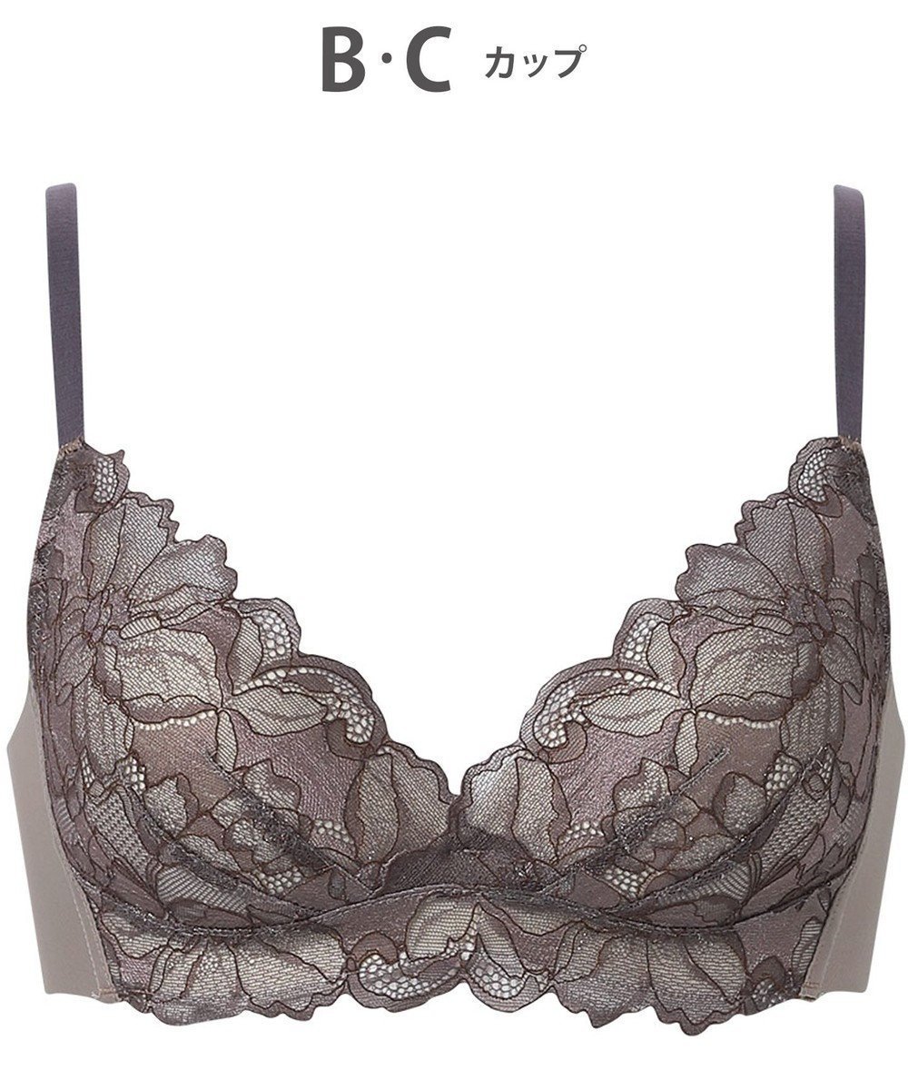 【ワコール/WACOAL】のノンワイヤーブラ 【SUHADA ONE】 谷間メイク ふっくらデコルテ 脇すっきりシルエット レディース BXB411 /ワコール インテリア・キッズ・メンズ・レディースファッション・服の通販 founy(ファニー) 　ファッション　Fashion　レディースファッション　Fashion for Women　アンダー　Underwear Essentials　エレガント 上品　Elegant　デコルテ　Décolleté, Neckline　トレンド　Trend, Trending Now　なめらか　Smooth, Silky Texture　人気　Popular, Best Seller　フィット　Fit, Slim Fit　フラット　Flat, Flat Shoes　フレーム　Frame, Outline　ブラジャー　Bra, Lingerie　プリント　Print, Printed Pattern　モダン　Modern, Contemporary　レース　Lace, Lace Fabric　ワイヤー　Wire, Wired Bra　おすすめ　Recommended / Our Picks　シナモンブラウン|ID: prp329100004625334 ipo3291000000035546867