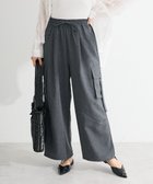 【グリーンパークス/Green Parks】の麻調ミリタリーカーゴパンツ Dark Gray|ID: prp329100004625340 ipo3291000000033309825