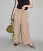 【グリーンパークス/Green Parks】の麻調ミリタリーカーゴパンツ Brown|ID: prp329100004625340 ipo3291000000033309828