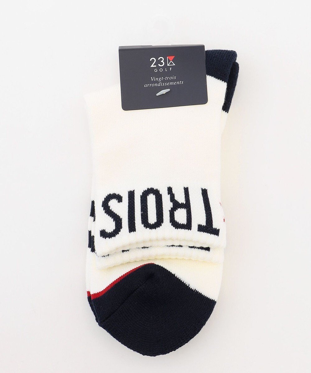 【23区 ゴルフ/NIJYUSANKU GOLF】の【WOMEN】ロゴラインハーフソックス 15cm 人気、トレンドファッション・服の通販 founy(ファニー) 　ファッション　Fashion　レディースファッション　Fashion for Women　ソックス&靴下　Socks & Hosiery　レッグウェア・ストッキング　Legwear & Hosiery　アクリル　Acrylic Material　抗菌　Antibacterial, Bacteria-Resistant　シンプル　Simple, Minimal　スポーツ　Sports, Activewear　ソックス　Socks, Hosiery　トレンド　Trend, Trending Now　ハーフ　Half, Half-Length　フィット　Fit, Slim Fit　おすすめ　Recommended / Our Picks　ゴルフ　Golf　 other-1|ID: prp329100004625345 ipo3291000000033229503