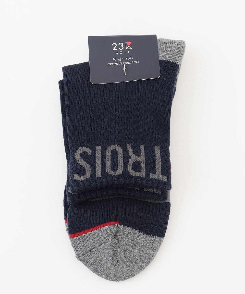 【23区 ゴルフ/NIJYUSANKU GOLF】の【WOMEN】ロゴラインハーフソックス 15cm インテリア・キッズ・メンズ・レディースファッション・服の通販 founy(ファニー) ファッション Fashion レディースファッション Fashion for Women ソックス&靴下 Socks & Hosiery レッグウェア・ストッキング Legwear & Hosiery アクリル Acrylic Material 抗菌 Antibacterial, Bacteria-Resistant シンプル Simple, Minimal スポーツ Sports, Activewear ソックス Socks, Hosiery トレンド Trend, Trending Now ハーフ Half, Half-Length フィット Fit, Slim Fit おすすめ Recommended / Our Picks ゴルフ Golf ネイビー系|ID: prp329100004625345 ipo3291000000035635069