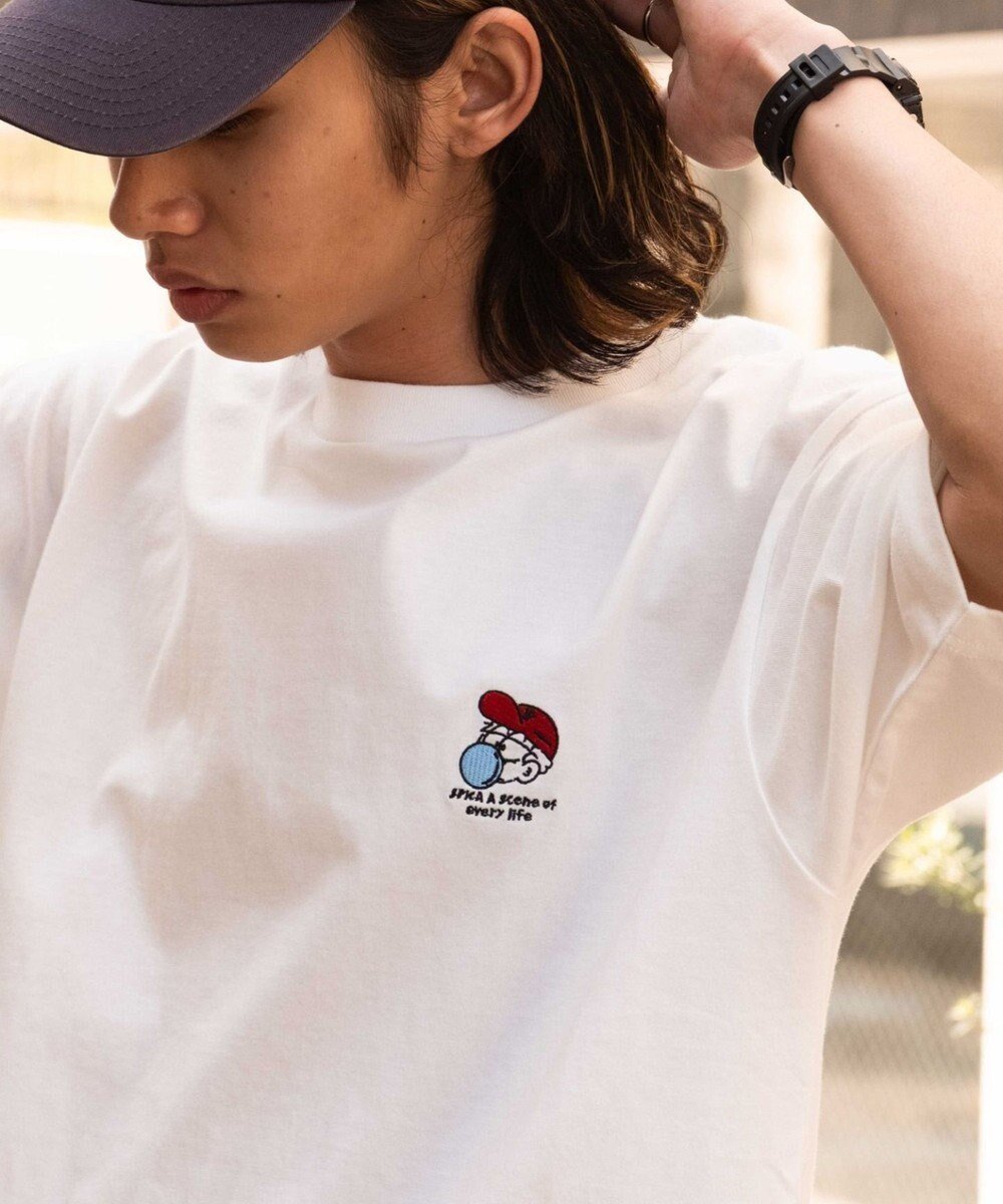 【ウィゴー/WEGO / MEN】の【MLサイズ展開/綿100%】グラフィックワンポイントT(SS) インテリア・キッズ・メンズ・レディースファッション・服の通販 founy(ファニー) 　ファッション　Fashion　メンズファッション　Fashion for Men　トップス・カットソー　Cut & Sew Tops　メンズシャツ　Shirts　春　Spring　カットソー　Cut and Sewn Top　カーゴパンツ　Cargo Pants, Utility Pants　グラフィック　Graphic, Graphic Design　シンプル　Simple, Minimal　スマホ　Smartphone, Mobile Device　デニム　Denim, Jeans Material　定番　Standard, Basic Item　ビッグ　Big, Oversized　半袖　Short Sleeve, Half Sleeve　ルーズ　Loose, Oversized　ワイド　Wide, Wide Fit　ワンポイント　One Point, Statement Accent　S/S・春夏　SS, Spring/Summer, Warm Season　おすすめ　Recommended / Our Picks　夏　Summer　ホワイトその他|ID: prp329100004625492 ipo3291000000033231000