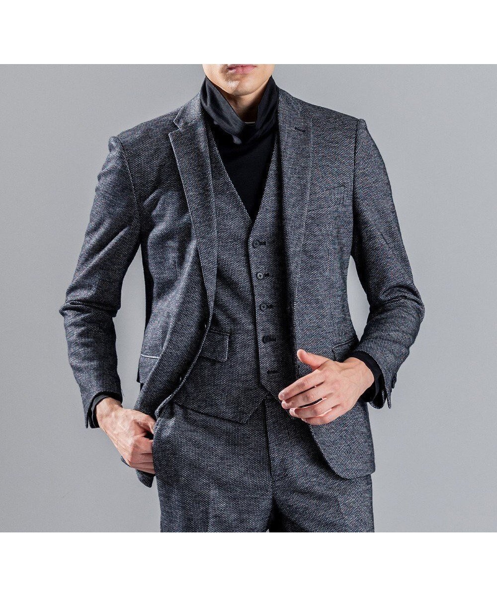 【ジョゼフ オム/JOSEPH HOMME / MEN】の【WEB限定カラーあり】ドビージャージー シングルジャケット インテリア・キッズ・メンズ・レディースファッション・服の通販 founy(ファニー) 　ファッション　Fashion　メンズファッション　Fashion for Men　アウター　Men's Coats Outerwear　テーラードジャケット　Tailored Jackets & Blazers　軽量　Lightweight, Ultra Light　シェイプ　Shape, Slim Fit　ジャケット　Jacket, Outerwear　ストレッチ　Stretch, Stretchy Fabric　センター　Center, Center Line　雑誌　Magazine, Fashion Magazine　フラップ　Flap, Flap Pocket　ベーシック　Basic, Essential　ポケット　Pocket, Pocket Detail　A/W・秋冬　Autumn/Winter　ビジネス 仕事 通勤　Business / Work / Commuting　ライトグレー系|ID: prp329100004625495 ipo3291000000033231048