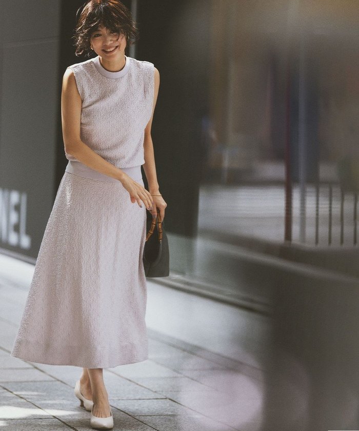 【組曲/KUMIKYOKU】の【2SET】ストレッチジャカード セットアップ インテリア・キッズ・メンズ・レディースファッション・服の通販 founy(ファニー) https://founy.com/ ファッション Fashion レディースファッション Fashion for Women ワンピース Dresses 春 Spring カーディガン Cardigan, Knitwear コンパクト Compact, Small Size シャーリング Shirring, Ruched ジャカード／ジャガード Jacquard, Woven Pattern ストレッチ Stretch, Stretchy Fabric セットアップ Set-Up, Coordinated Outfit フリル Frill, Ruffle ボトム Bottoms, Lower Wear モダン Modern, Contemporary ラッセル Raschel, Raschel Lace リラックス Relax, Relaxed Fit S/S・春夏 SS, Spring/Summer, Warm Season おすすめ Recommended / Our Picks 夏 Summer |ID: prp329100004625501 ipo3291000000033413275