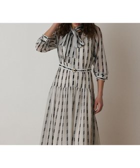 【グレース コンチネンタル/GRACE CONTINENTAL】のハートストライプワンピース 人気、トレンドファッション・服の通販 founy(ファニー) ファッション Fashion レディースファッション Fashion for Women ワンピース Dresses 春 Spring シアー Sheer, See-Through スタンド Stand Collar, Upright Stand ストライプ Stripe, Striped Pattern S/S・春夏 SS, Spring/Summer, Warm Season 夏 Summer エレガント 上品 Elegant |ID:prp329100004625504