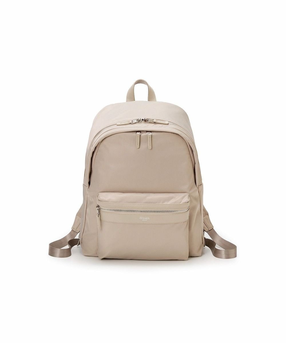 【トプカピ/TOPKAPI】の【Breath TOPKAPI】防水ナイロン レザーコンビ PC対応 リュック バックパック インテリア・キッズ・メンズ・レディースファッション・服の通販 founy(ファニー) 　ファッション　Fashion　レディースファッション　Fashion for Women　バッグ　Bags　クッション　Cushion, Throw Pillow　クール　Cool, Chic　コンビ　Combo, Combination Style　傘　Umbrella, Parasol　ショルダー　Shoulder, Shoulder Strap　シンプル　Simple, Minimal　スマート　Smart, Elegant　フィット　Fit, Slim Fit　ポケット　Pocket, Pocket Detail　メタル　Metal, Metal Parts　リュック　Backpack, Rucksack　ペールベージュ|ID: prp329100004625526 ipo3291000000033552044