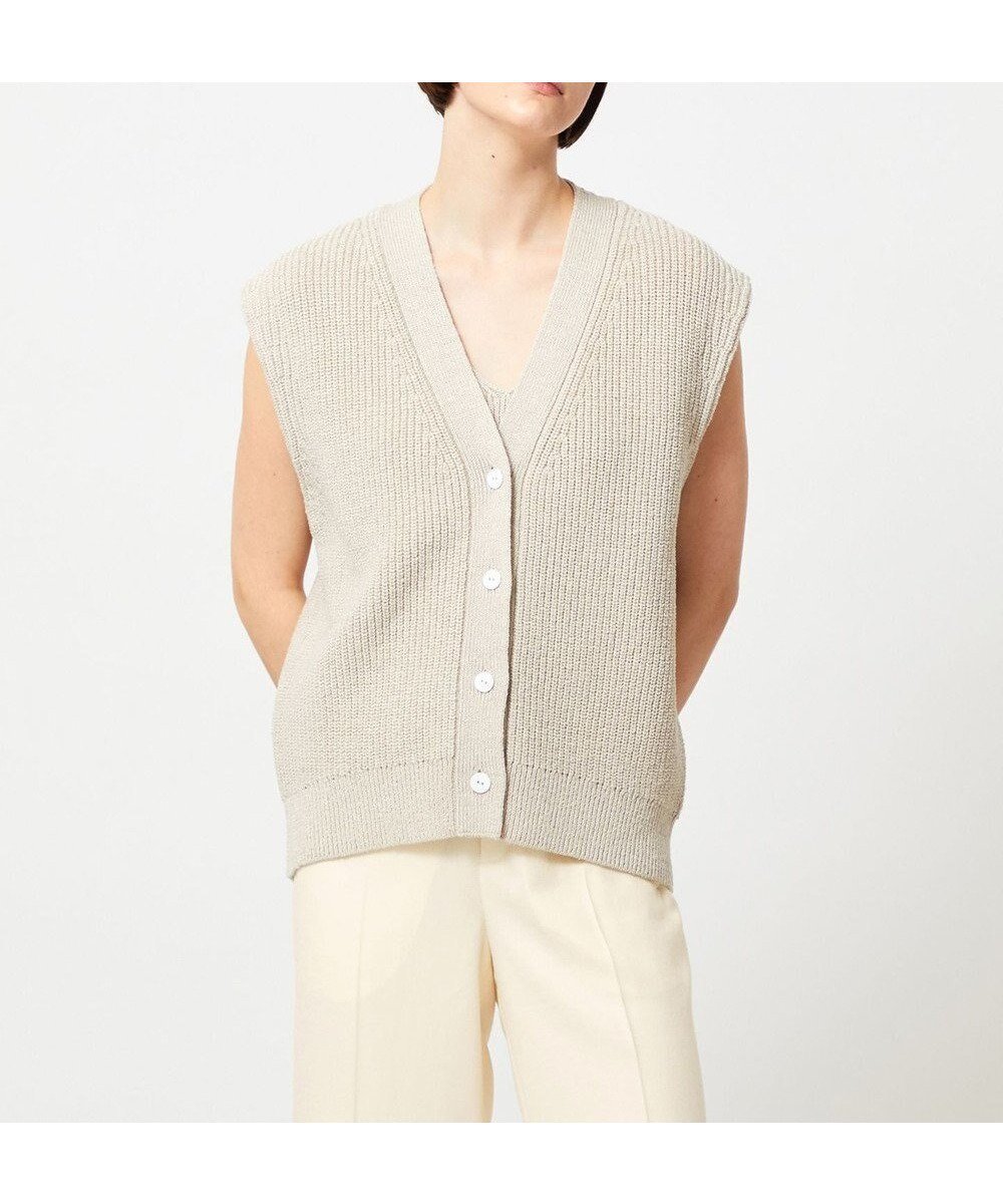 【ベイジ,/BEIGE,】の【VERY NaVY 6月号掲載】 COME / ジレカーディガン インテリア・キッズ・メンズ・レディースファッション・服の通販 founy(ファニー) 　雑誌掲載アイテム　Magazine Picks & Fashion Features　ファッション雑誌　Fashion Magazines　ヴェリィ　VERY　ファッション　Fashion　レディースファッション　Fashion for Women　トップス・カットソー　Cut & Sew Tops　カーディガン・羽織り　Layered Style Cardigans　ベスト&ジレ / 重ね着スタイル　Vests & Gilets　6月号　June Issue, Jun. Edition　カーディガン　Cardigan, Knitwear　ボトム　Bottoms, Lower Wear　リネン　Linen, Linen Fabric　ビジネス 仕事 通勤　Business / Work / Commuting　再入荷　Restock / Back in Stock　夏　Summer　春　Spring　S/S・春夏　SS, Spring/Summer, Warm Season　洗える　Machine Washable　雑誌　Magazine, Fashion Magazine　Flax|ID: prp329100004625532 ipo3291000000033232365