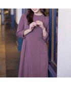 【ティアクラッセ/Tiaclasse】の【ダブルストレッチ・洗える】フレアワンピース ピンク|ID: prp329100004625565 ipo3291000000033233324