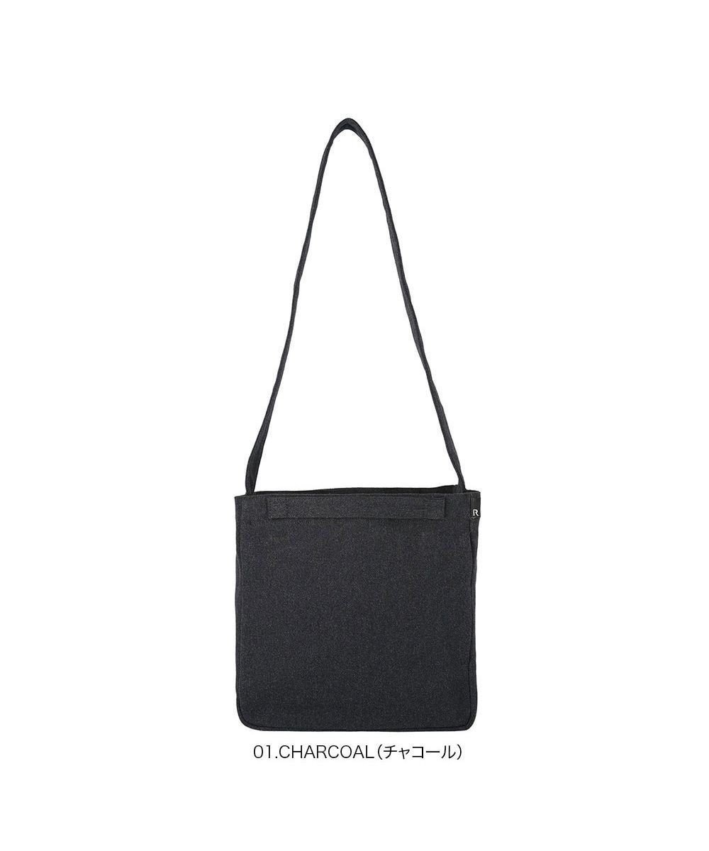 【ルートート/ROOTOTE】の2969【トート&ショルダー】/ SN.スクエア.リサイクルコットン-A インテリア・キッズ・メンズ・レディースファッション・服の通販 founy(ファニー) 　ファッション　Fashion　レディースファッション　Fashion for Women　バッグ　Bags　アクセサリー　Fashion Accessories　カメラ　Camera Accessories　ショルダー　Shoulder, Shoulder Strap　シンプル　Simple, Minimal　スカーフ　Scarf, Neckwear　スクエア　Square, Square Shape　財布　Wallet, Purse　チャーム　Charm, Pendant　ポケット　Pocket, Pocket Detail　ポーチ　Pouch, Small Case　01:チャコール|ID: prp329100004625606 ipo3291000000033574723