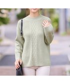 【エニィ スィス/any SiS】の【洗える】スフレアランパターン ニット ミントグリーン|ID: prp329100004625611 ipo3291000000034311992