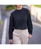 【エニィ スィス/any SiS】の【洗える】スフレアランパターン ニット ネイビー|ID: prp329100004625611 ipo3291000000034311994