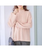 【エニィ スィス/any SiS】の【洗える】スフレアランパターン ニット サーモンピンク|ID: prp329100004625611 ipo3291000000034312000