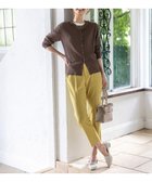 【エニィ スィス/any SiS】のウーステッドエステル テーパード パンツ シトラスイエロー|ID: prp329100004625648 ipo3291000000035712897