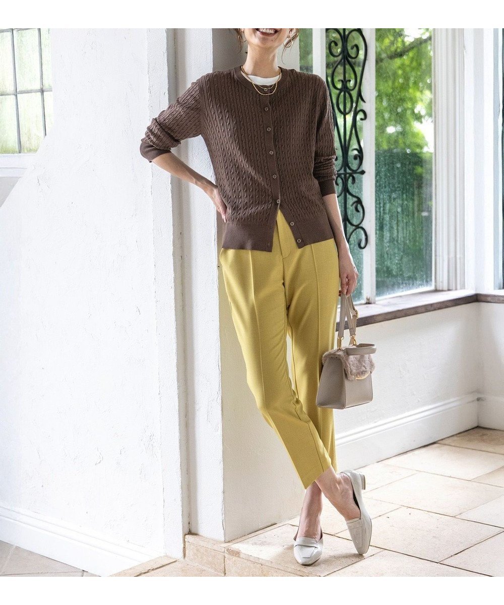 【エニィ スィス/any SiS】のウーステッドエステル テーパード パンツ インテリア・キッズ・メンズ・レディースファッション・服の通販 founy(ファニー) 　ファッション　Fashion　レディースファッション　Fashion for Women　パンツ　Pants & Trousers　シンプル　Simple, Minimal　ジャケット　Jacket, Outerwear　ストレッチ　Stretch, Stretchy Fabric　セットアップ　Set-Up, Coordinated Outfit　センター　Center, Center Line　テーパード　Tapered, Tapered Pants　フェイク　Faux, Fake　フロント　Front, Front Design　プリーツ　Pleats, Pleated　ポケット　Pocket, Pocket Detail　マニッシュ　Mannish, Boyish　ワイド　Wide, Wide Fit　A/W・秋冬　Autumn/Winter　おすすめ　Recommended / Our Picks　新作・新入荷　New Arrivals / New In　ビジネス 仕事 通勤　Business / Work / Commuting　シトラスイエロー|ID: prp329100004625648 ipo3291000000035712897