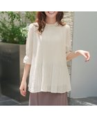 【ティアクラッセ/Tiaclasse】の【前後2way・洗える】シアープリーツブラウス 人気、トレンドファッション・服の通販 founy(ファニー) ファッション Fashion レディースファッション Fashion for Women トップス・カットソー Cut & Sew Tops シャツ・ブラウス・オフィスカジュアル Elegant Blouses & Button-Ups アクセサリー Fashion Accessories 春 Spring 洗える Machine Washable 秋 Autumn カーディガン Cardigan, Knitwear シアー Sheer, See-Through スリーブ Sleeve, Long Sleeve / Short Sleeve チュニック Tunic, Long Top トレンド Trend, Trending Now ハーフ Half, Half-Length フレア Flare, Flared プリーツ Pleats, Pleated ポケット Pocket, Pocket Detail 半袖 Short Sleeve, Half Sleeve リボン Ribbon, Bow S/S・春夏 SS, Spring/Summer, Warm Season 再入荷 Restock / Back in Stock 夏 Summer エレガント 上品 Elegant 新作・新入荷 New Arrivals / New In ビジネス 仕事 通勤 Business / Work / Commuting thumbnail オフホワイト|ID: prp329100004625670 ipo3291000000033235658