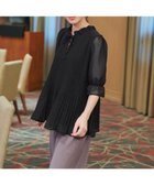 【ティアクラッセ/Tiaclasse】の【前後2way・洗える】シアープリーツブラウス 人気、トレンドファッション・服の通販 founy(ファニー) ファッション Fashion レディースファッション Fashion for Women トップス・カットソー Cut & Sew Tops シャツ・ブラウス・オフィスカジュアル Elegant Blouses & Button-Ups アクセサリー Fashion Accessories 春 Spring 洗える Machine Washable 秋 Autumn カーディガン Cardigan, Knitwear シアー Sheer, See-Through スリーブ Sleeve, Long Sleeve / Short Sleeve チュニック Tunic, Long Top トレンド Trend, Trending Now ハーフ Half, Half-Length フレア Flare, Flared プリーツ Pleats, Pleated ポケット Pocket, Pocket Detail 半袖 Short Sleeve, Half Sleeve リボン Ribbon, Bow S/S・春夏 SS, Spring/Summer, Warm Season 再入荷 Restock / Back in Stock 夏 Summer エレガント 上品 Elegant 新作・新入荷 New Arrivals / New In ビジネス 仕事 通勤 Business / Work / Commuting thumbnail ブラック|ID: prp329100004625670 ipo3291000000033235659
