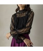 【組曲/KUMIKYOKU】の【前後着用可】チュールフリル ブラウス 人気、トレンドファッション・服の通販 founy(ファニー) ファッション Fashion レディースファッション Fashion for Women トップス・カットソー Cut & Sew Tops シャツ・ブラウス・オフィスカジュアル Elegant Blouses & Button-Ups 秋 Autumn ギャザー Gathered, Ruffled スウェット / スエット Sweatshirt, Sweatwear チュール Tulip, Tulip Motif ベーシック Basic, Essential 冬 Winter / This Winter A/W・秋冬 Autumn/Winter おすすめ Recommended / Our Picks thumbnail ブラック系|ID: prp329100004625674 ipo3291000000035467639