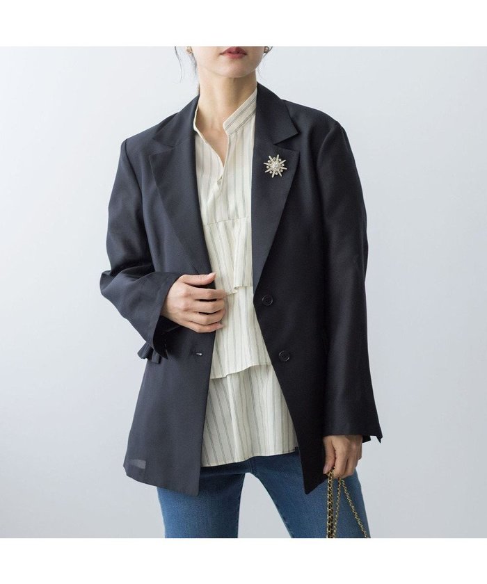 【組曲/KUMIKYOKU】のフリルディテールシアー ジャケット インテリア・キッズ・メンズ・レディースファッション・服の通販 founy(ファニー) https://founy.com/ ファッション Fashion レディースファッション Fashion for Women アウター Coat / Outerwear Collection レディースジャケット・軽アウター Jackets テーラードジャケット / 通勤・きれいめスタイル Tailored Jackets & Blazers インナー Innerwear 秋 Autumn 切替 Switching, Contrast Panel シアー Sheer, See-Through シルク Silk, 100% Silk ジャケット Jacket, Outerwear トレンド Trend, Trending Now フェミニン Feminine, Girly フリル Frill, Ruffle フレア Flare, Flared ペプラム Peplum, Flared Hem ポケット Pocket, Pocket Detail A/W・秋冬 Autumn/Winter 夏 Summer |ID: prp329100004625677 ipo3291000000033834045