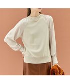 【ベイジ,/BEIGE,】の【WEB限定・洗える】LECERF / 異素材ドッキングストレッチニット Greige|ID: prp329100004625701 ipo3291000000034279406