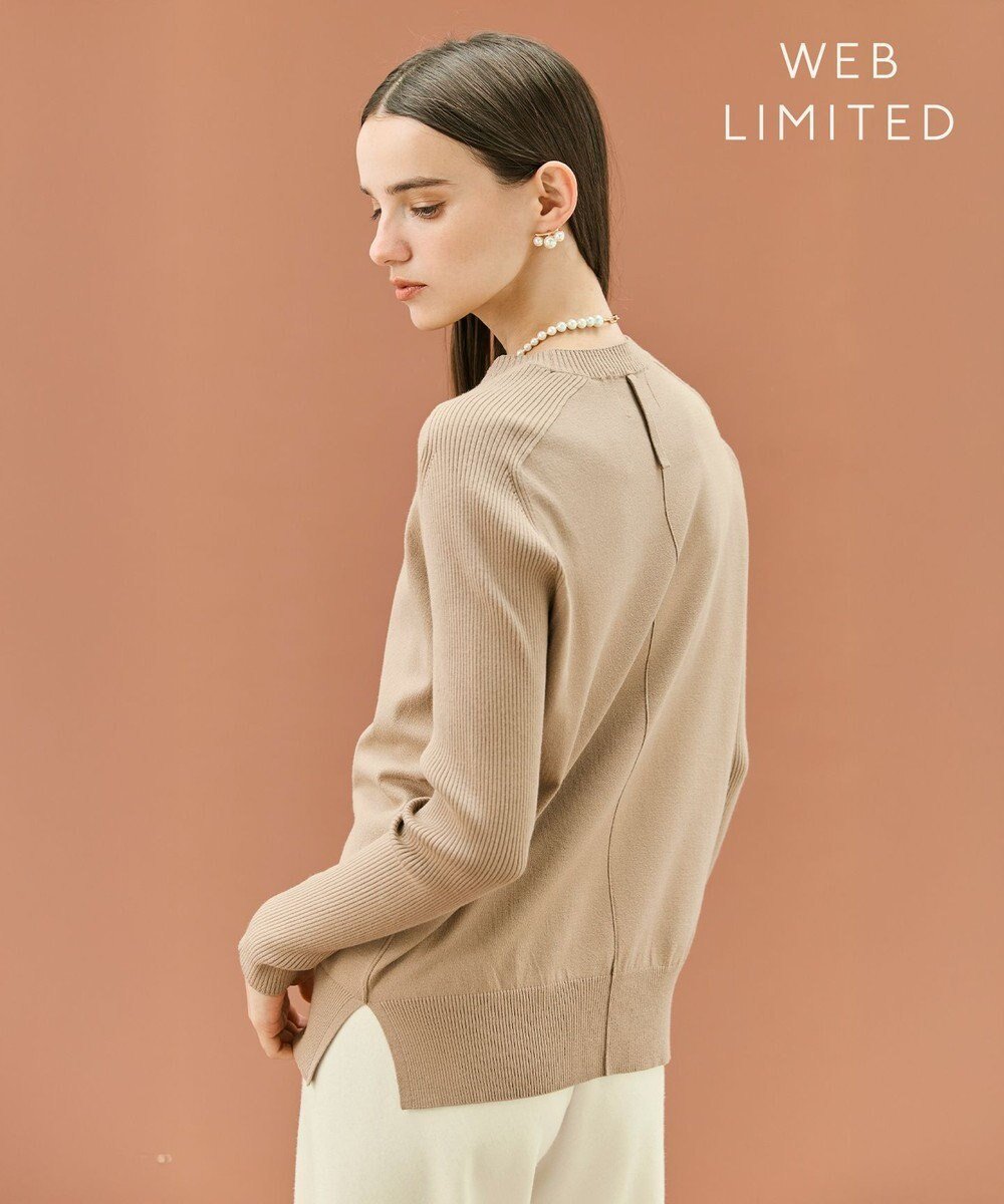 【ベイジ,/BEIGE,】の【WEB限定・洗える】WILLOW / ストレッチクルーネックリブニット インテリア・キッズ・メンズ・レディースファッション・服の通販 founy(ファニー) 　ファッション　Fashion　レディースファッション　Fashion for Women　トップス・カットソー　Cut & Sew Tops　ニット　Knit Tops & Sweaters　セーター　Sweater, Knitwear　夏　Summer　S/S・春夏　SS, Spring/Summer, Warm Season　洗える　Machine Washable　A/W・秋冬　Autumn/Winter　Milk Tea|ID: prp329100004625703 ipo3291000000033943701