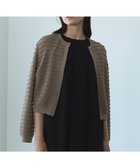 【自由区/JIYU-KU】の【カトリエムブーケ】Texture cardigan フリルショートカーディガン ベージュ|ID:prp329100004625709