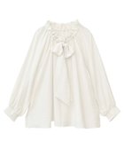 【イェッカ ヴェッカ/YECCA VECCA】のフリルギャザーボウタイブラウス 人気、トレンドファッション・服の通販 founy(ファニー) ファッション Fashion レディースファッション Fashion for Women トップス・カットソー Cut & Sew Tops シャツ・ブラウス・オフィスカジュアル Elegant Blouses & Button-Ups おすすめ Recommended / Our Picks インナー Innerwear ギャザー Gathered, Ruffled ジャケット Jacket, Outerwear フリル Frill, Ruffle ポケット Pocket, Pocket Detail リボン Ribbon, Bow エレガント 上品 Elegant A/W・秋冬 Autumn/Winter thumbnail Off White|ID: prp329100004625711 ipo3291000000033308032