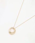 【ジェイ プレス/J.PRESS】のメタルコンビ ダブルリング ネックレス ウスゴールド系|ID: prp329100004625714 ipo3291000000033235968