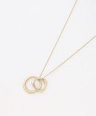 【ジェイ プレス/J.PRESS】のメタルコンビ ダブルリング ネックレス ウスゴールド系|ID: prp329100004625714 ipo3291000000035634111