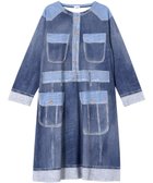 【ツモリチサト スリープ/tsumori chisato SLEEP】のツモリチサト ワンピース 長袖 ルームウェア 綿100%(本体) ミニ裏毛素材 デニム風プリント チュニック tsumori chisato SLEEP UNX558 /ワコール コン|ID: prp329100004625796 ipo3291000000033592137