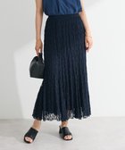 【グリーンパークス/Green Parks】の2WAYパネル切り替えレースフレアスカート Navy|ID: prp329100004625820 ipo3291000000033716527
