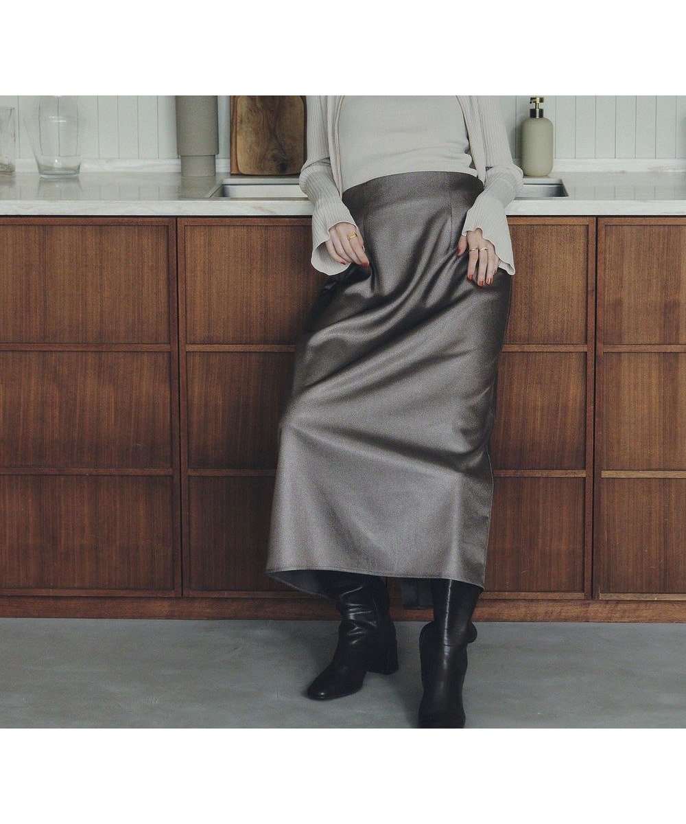 【イェッカ ヴェッカ/YECCA VECCA】のシャイニーロングスカート インテリア・キッズ・メンズ・レディースファッション・服の通販 founy(ファニー) 　ファッション　Fashion　レディースファッション　Fashion for Women　スカート　Skirts　ロングスカート　Long Skirts / Maxi & Midi Skirts　エレガント 上品　Elegant　サテン　Satin, Glossy Fabric　シャイニー　Shiny, Glossy Finish　スリット　Slit, Slit Detail　ポケット　Pocket, Pocket Detail　ロング　Long, Long-Length　A/W・秋冬　Autumn/Winter　Mocha|ID: prp329100004625825 ipo3291000000033716548