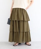 【グリーンパークス/Green Parks】のI ボイル段々ティアードスカート Khaki|ID: prp329100004625826 ipo3291000000033704536