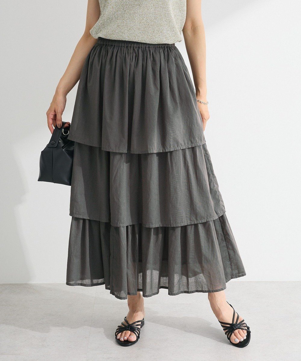 【グリーンパークス/Green Parks】のI ボイル段々ティアードスカート 人気、トレンドファッション・服の通販 founy(ファニー) 　ファッション　Fashion　レディースファッション　Fashion for Women　スカート　Skirts　ティアードスカート　Tiered Skirts　おすすめ　Recommended / Our Picks　シンプル　Simple, Minimal　ティアード　Tiered, Tiered Style　ティアードスカート　Tiered Skirt, Flounced Skirt　フェミニン　Feminine, Girly　ポケット　Pocket, Pocket Detail　A/W・秋冬　Autumn/Winter　 other-1|ID: prp329100004625826 ipo3291000000033716551
