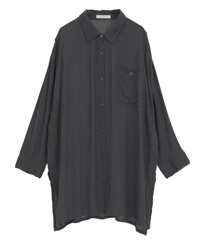 【グリーンパークス/Green Parks】のI ターンバック長袖レーヨンチュニック インテリア・キッズ・メンズ・レディースファッション・服の通販 founy(ファニー) https://founy.com/ ファッション Fashion レディースファッション Fashion for Women ワンピース Dresses チュニック Tunic Tops & Dresses おすすめ Recommended / Our Picks スリット Slit, Slit Detail チュニック Tunic, Long Top ボックス Boxy, Box Shape ポケット Pocket, Pocket Detail ルーズ Loose, Oversized A/W・秋冬 Autumn/Winter 長袖 Long Sleeve, Full Sleeve |ID: prp329100004625827 ipo3291000000033237274