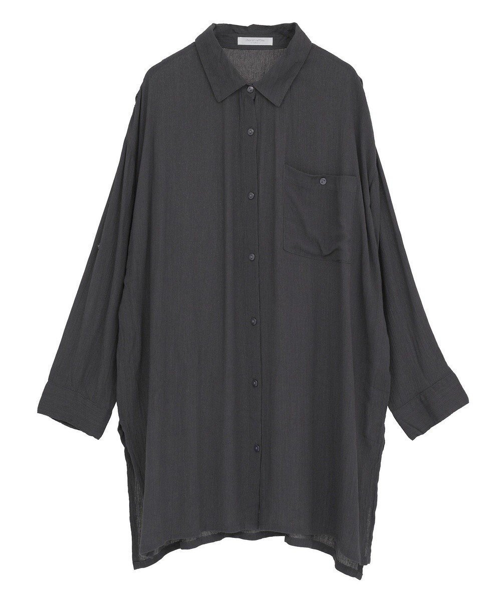 【グリーンパークス/Green Parks】のI ターンバック長袖レーヨンチュニック 人気、トレンドファッション・服の通販 founy(ファニー) 　ファッション　Fashion　レディースファッション　Fashion for Women　ワンピース　Dresses　チュニック　Tunic Tops & Dresses　おすすめ　Recommended / Our Picks　スリット　Slit, Slit Detail　チュニック　Tunic, Long Top　ボックス　Boxy, Box Shape　ポケット　Pocket, Pocket Detail　ルーズ　Loose, Oversized　A/W・秋冬　Autumn/Winter　長袖　Long Sleeve, Full Sleeve　 other-1|ID: prp329100004625827 ipo3291000000033237274