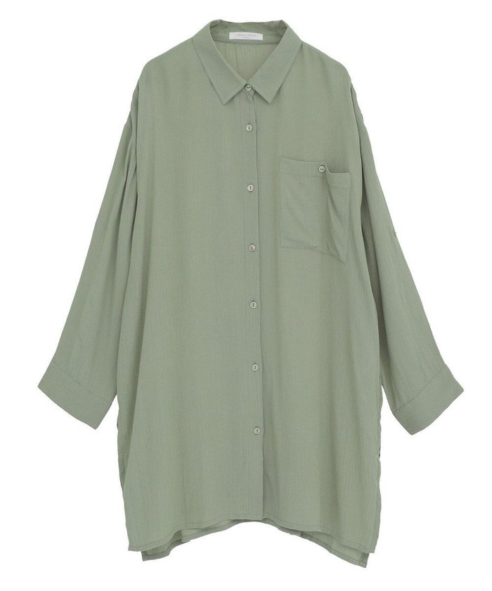 【グリーンパークス/Green Parks】のI ターンバック長袖レーヨンチュニック インテリア・キッズ・メンズ・レディースファッション・服の通販 founy(ファニー) https://founy.com/ ファッション Fashion レディースファッション Fashion for Women ワンピース Dresses チュニック Tunic Tops & Dresses 新作・新入荷 New Arrivals / New In おすすめ Recommended / Our Picks スリット Slit, Slit Detail チュニック Tunic, Long Top ボックス Boxy, Box Shape ポケット Pocket, Pocket Detail ルーズ Loose, Oversized A/W・秋冬 Autumn/Winter 長袖 Long Sleeve, Full Sleeve |ID: prp329100004625827 ipo3291000000033237279